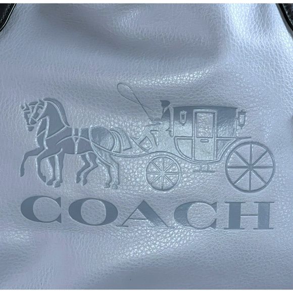 Coach Tote In Colorblock with Horse and Carriage - Picture 4 of 10